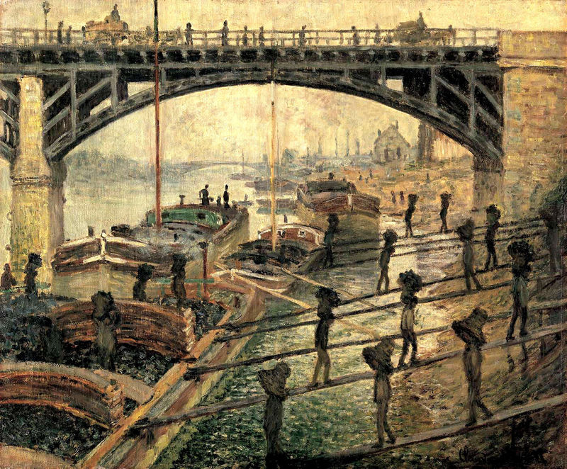 Claude Monet, Les déchargeurs de charbon - 1875.